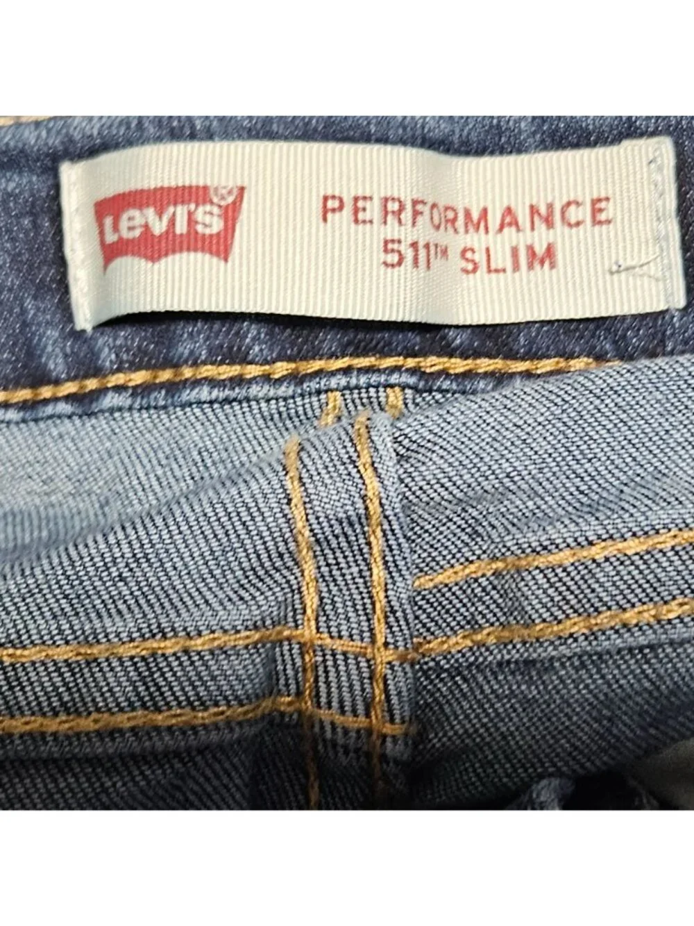 Levis Performance 511 Slim Jeans Boys Size 12 Dark Wash Denim Pants